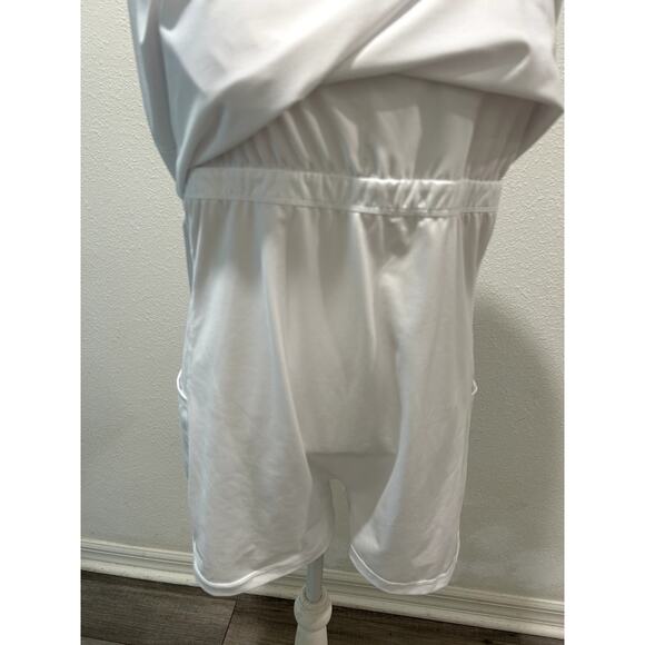 ID Ideology Womens Plus Sz 1X Tennis Dress White Workout Stretch Built In Shorts - Picture 5 of 8